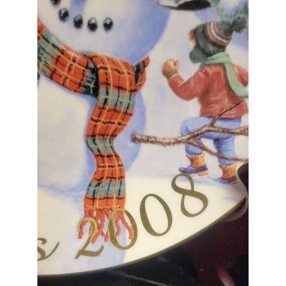 Avon Porcelain Collector's Plate "Winter Memories" - Picture 8 of 10